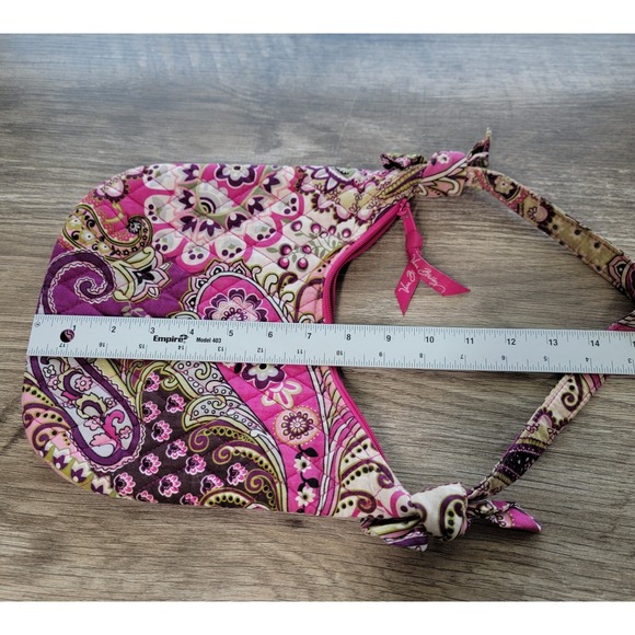 Lot 2 Vera Bradley Bags Berry Paisley Tote Plum Petals Crossbody Floral Purple - Picture 16 of 16